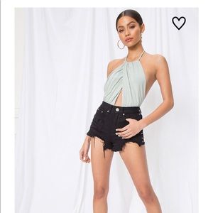 Mint Halter Bodysuit